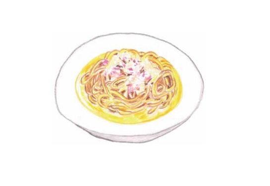【ナゴパイナップルパーク】大家(うふやー)沖縄そばのもちもち麺を使った「カルボナーラ」レシピ